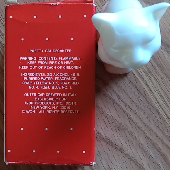 Avon 80s pretty cat decanter n.i.b. - Picture 6 of 16